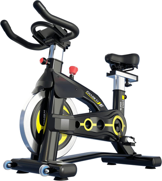 Exercise Bike - Magnetic Resistance Stationary Bike, Quiet Belt Drive Indoor Cycling Bike with Comfortable